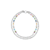Coeur de Lion GeoCUBE® Iconic Boho kjede i lys multicolor