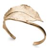 Stardust Leaf armring i forgylt sølv