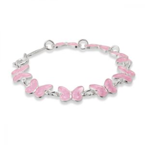 Armbånd til barn med rosa sommerfugler fra Pia og Per