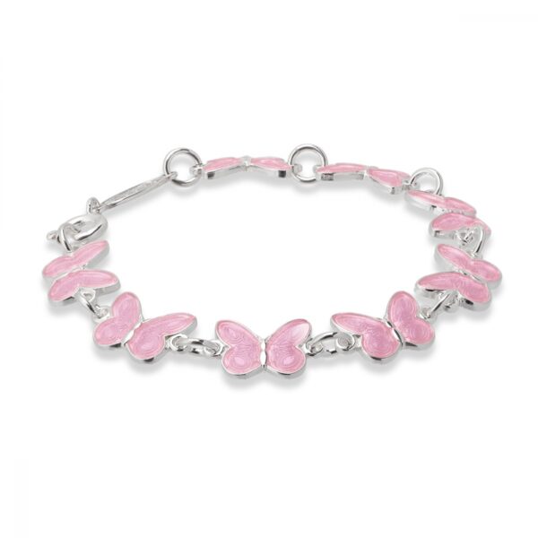 Armbånd til barn med rosa sommerfugler fra Pia og Per