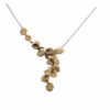 Huldreverket “Løv” forgylt sølv collier