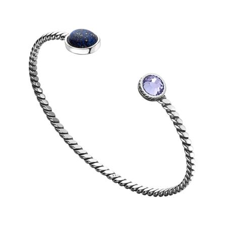 Huldreverket "Vindel" armring med Lapis og swarovski