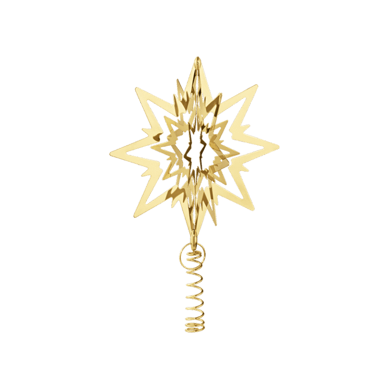 Georg Jensen «Toppstjerne» mellom, gullbelagt
