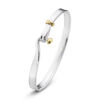 Georg Jensen "Torun" armring i sølv med gull
