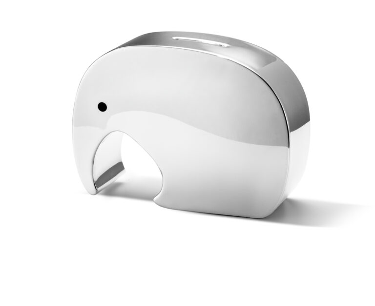 Georg Jensen "Moneyphant" i blankt stål