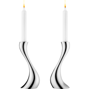 Georg Jensen "Cobra" lysestaker sett med 2, stor