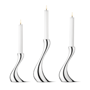 Georg Jensen "Cobra" lysestaker sett med 3
