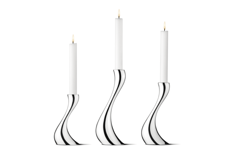 Georg Jensen "Cobra" lysestaker sett med 3