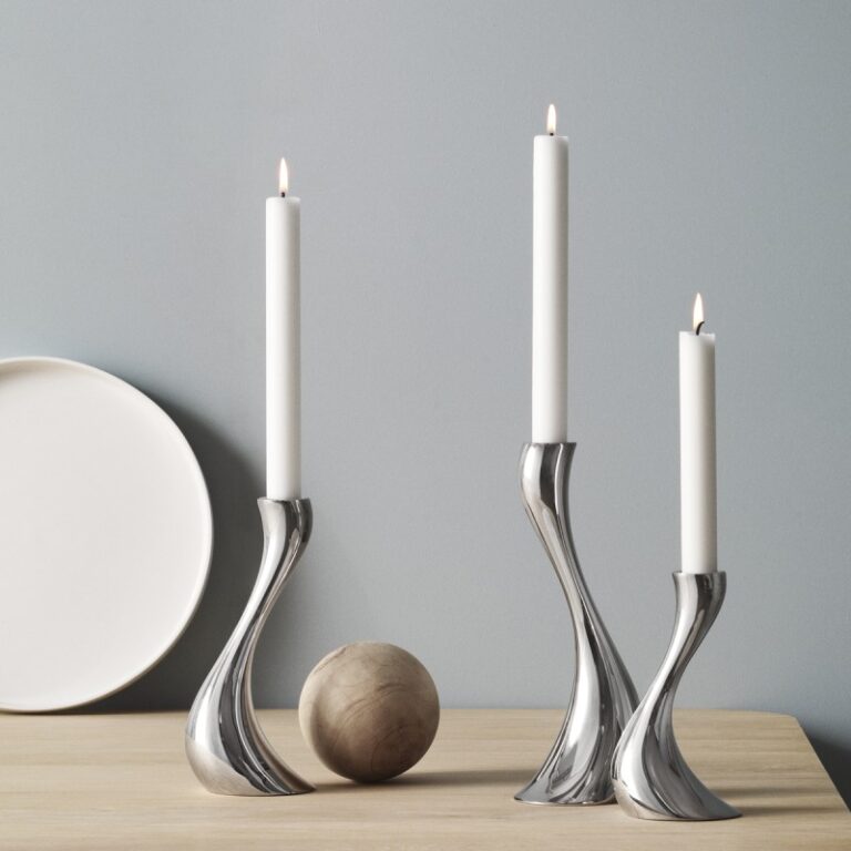 Georg Jensen "Cobra" lysestaker sett med 3