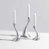 Georg Jensen "Cobra" lysestaker sett med 3
