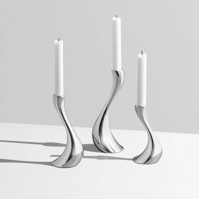 Georg Jensen "Cobra" lysestaker sett med 3