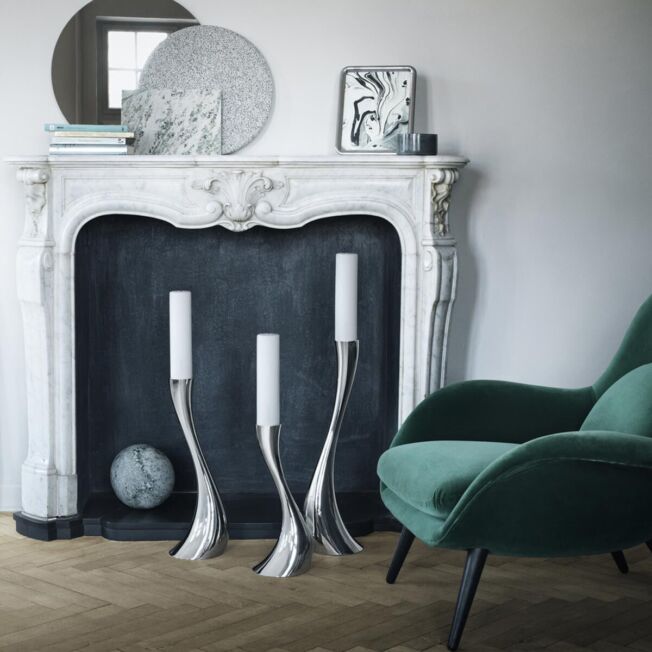 Georg Jensen "Cobra" gulvlysestake, liten