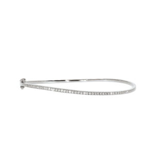 "Sublime" armring i hvitt gull med diamanter