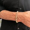 Armbånd fantasi i forgylt sølv 21 cm bredde 10