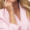 Sandra Lyng ring "Kjærlighet" i forgylt sølv med rosa fasettslipt opal
