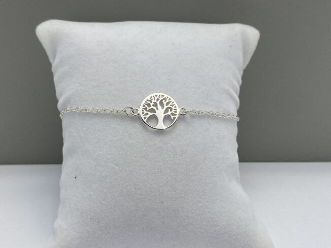 Livets tre armbånd i sølv