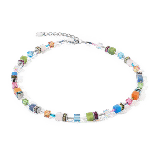 Coeur de LionGeoCUBE® Iconic Precious kjede i multicolor