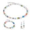 Coeur de LionGeoCUBE® Iconic Precious kjede i multicolor