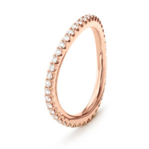 OLE LYNGGAARD COPENHAGEN  Love Bands curved ring i rosé gull
