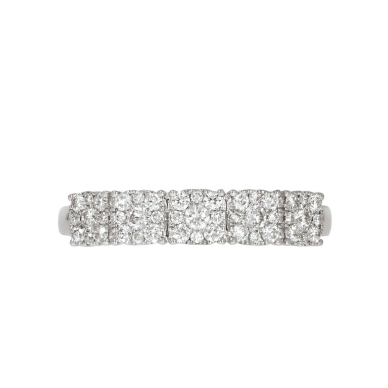 Ring "Anastasia" i hvitt gull med diamanter