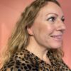 Susanne Friis Bjørner ørepynt i forgylt sølv med rutilkvarts, rund