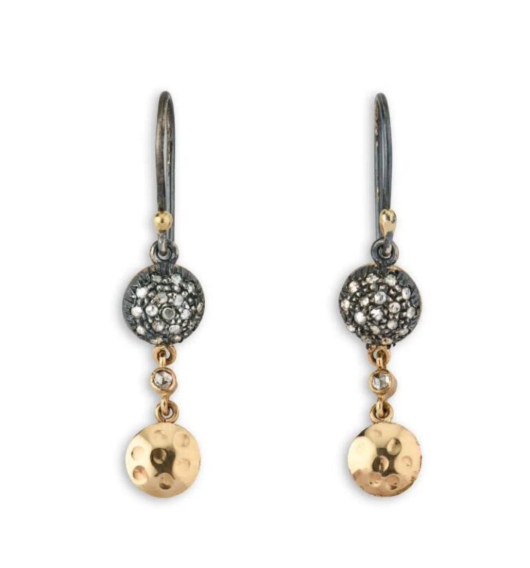 By Birdie "Sophia Rose pavé" ørepynt med diamanter