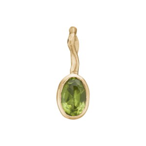 By Birdie "Zenith green" anheng i gult gull med peridot