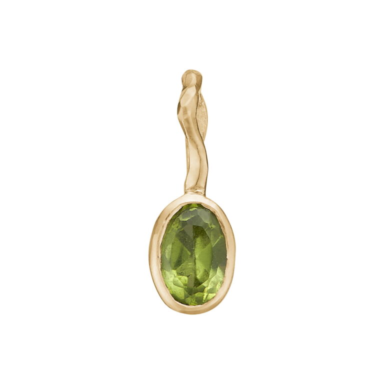 By Birdie "Zenith green" anheng i gult gull med peridot