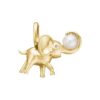 By Birdie "Hannibal" anheng i gult gull med diamant og perle