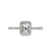 Ring "Harmony" i hvitt gull med hvit topas og diamanter
