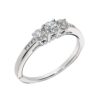 Ring "Angelica" i hvitt gull med diamanter totalt 0,50 TW.SI
