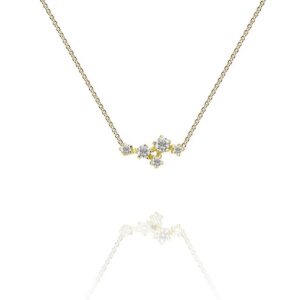 Noën «Sparkle» kjede i gult gull, med diamanter