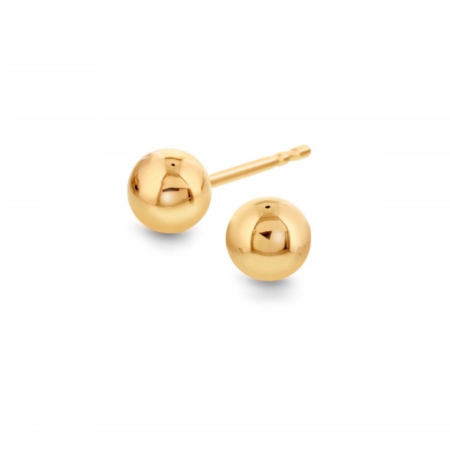 Ørepynt gullkuler 4 mm