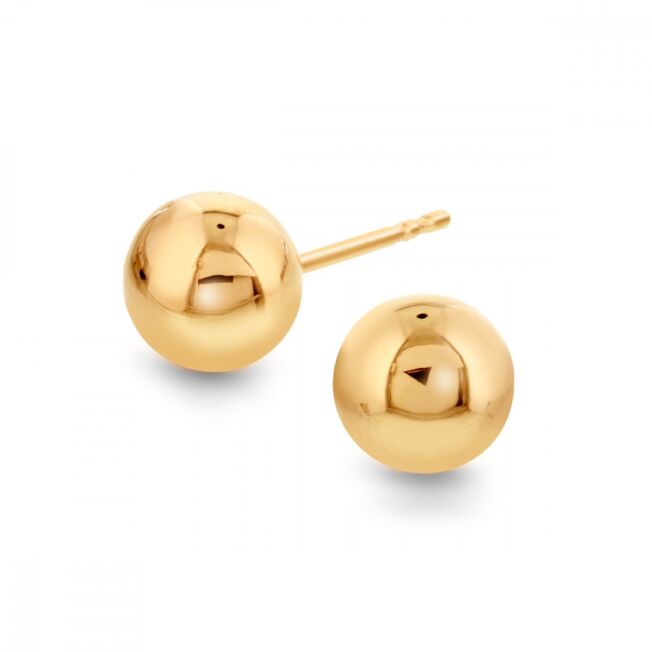Ørepynt gullkuler 6 mm