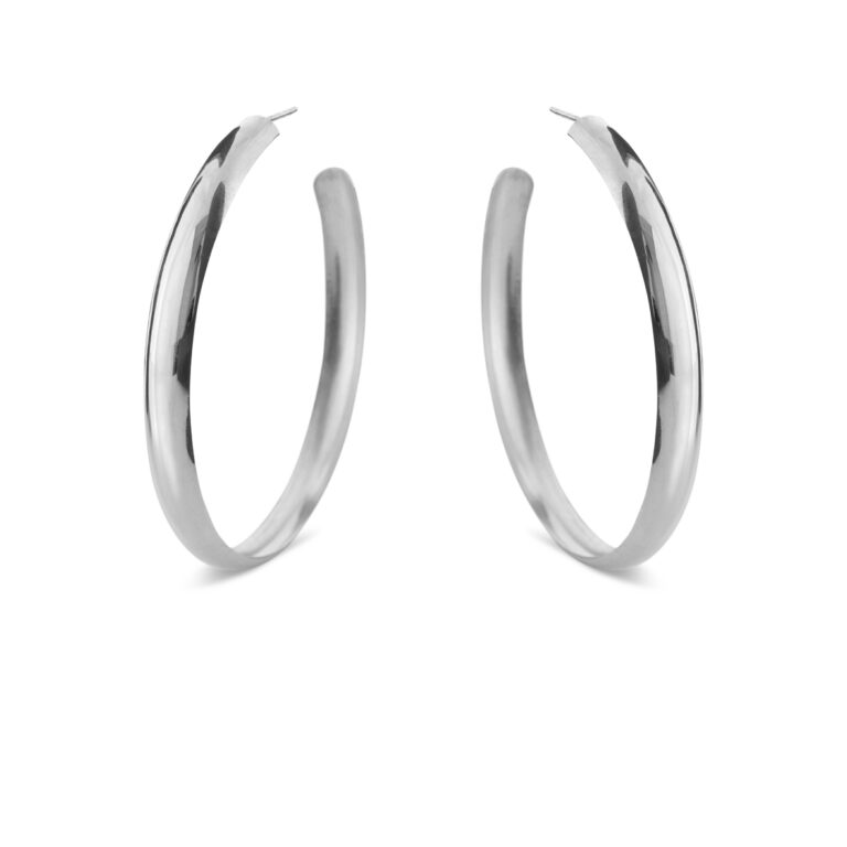 Susanne Friis Bjørner store sølv creoler 60mm
