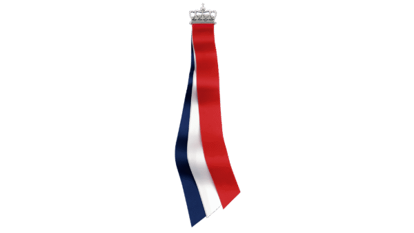 17. mai sløyfe med sølv kongekrone