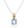 Gult gull anheng med topas