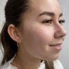 Ørering i gult gull Ø 19 mm