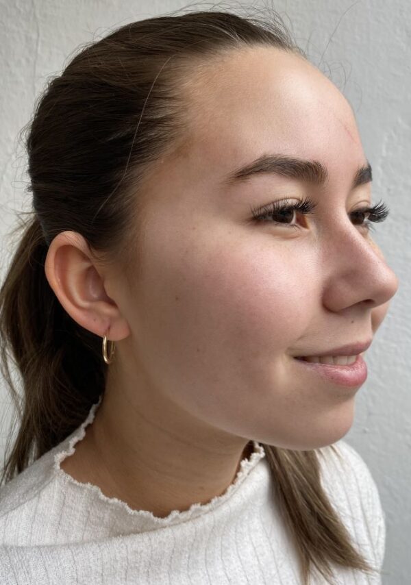 Ørering i gult gull Ø 19 mm