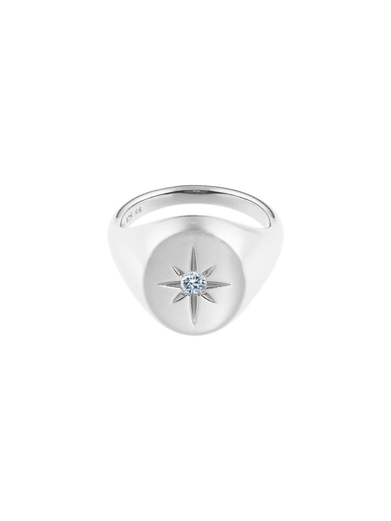 "Guiding star" ring i sølv fra Id-fine