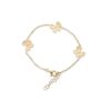 67dacbf4bce19 Catwalk Exclusive "Stardust Butterfly" armbånd med 3 sommerfugler i forgylt sølv