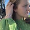 Susanne Friis Bjørner forgylt sølvarmbånd med ferskvannsperler