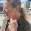 Liv 2-radet armbånd smørblomst i forgylt sølv med gul emalje