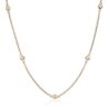 Kjede i gult gull med diamanter 0.10 ct