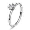 Enstensring "Vida" i hvitt gull med 0,25 ct