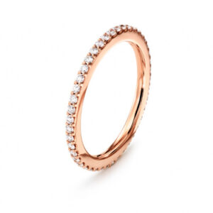 OLE LYNGGAARD COPENHAGEN  Love Bands rett ring i rosé gull