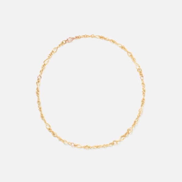 OLE LYNGGAARD COPENHAGEN Love Collier mini i gult og rosé gull