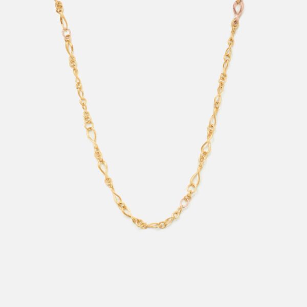 OLE LYNGGAARD COPENHAGEN Love Collier mini i gult og rosé gull