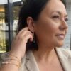 Susanne Friis Bjørner armbånd i forgylt sølv med perler, månestener og akvamarin