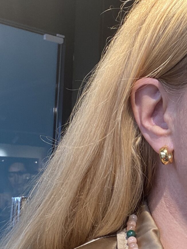 Susanne Friis Bjørner forgylte creoler 17,5mm